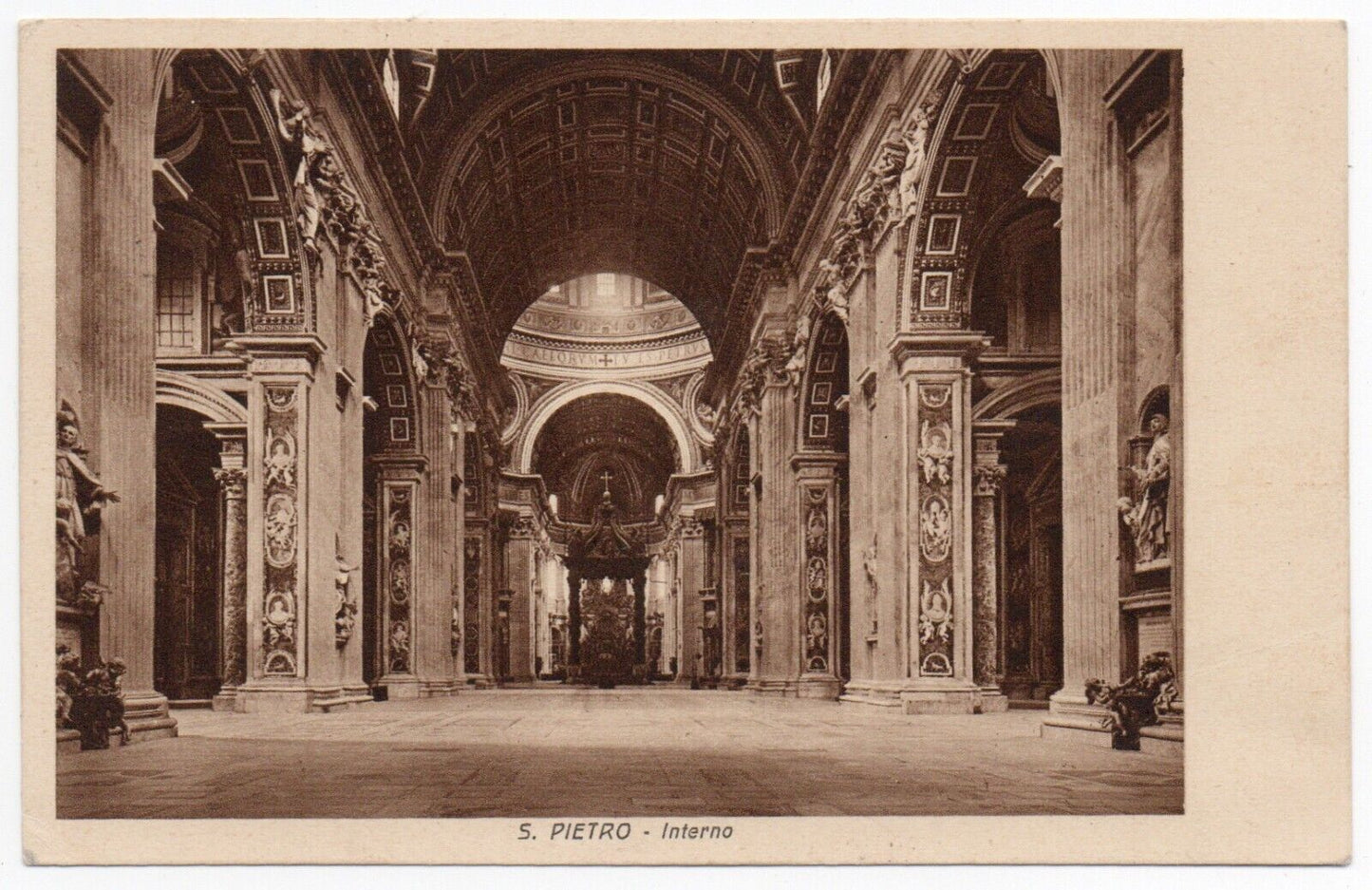 Vatican - 75 s. Conciliation Pie XI 1929 isolée sur carte postale pour la Suisse