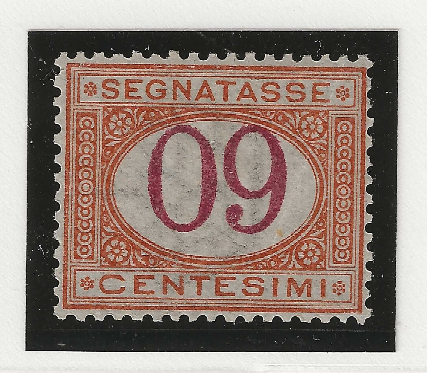 1890 Regno d'Italia - Segnatasse 60 cent. cifra capovolta firma Fiecchi MH*