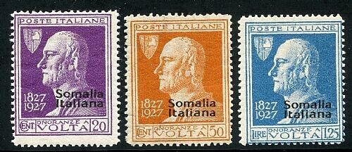 1927 Colonie italiane (Somalia) - Serie completa Alessandro Volta MH*